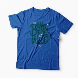 Tricou Born To Be Wild - Bărbați-Albastru Regal